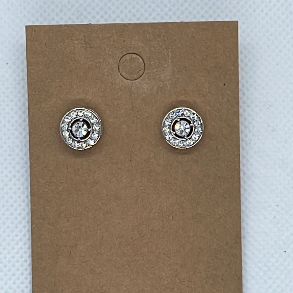Rhinestone earrings - Picture 1 of 5